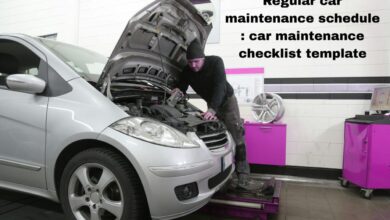 Regular car maintenance schedule
